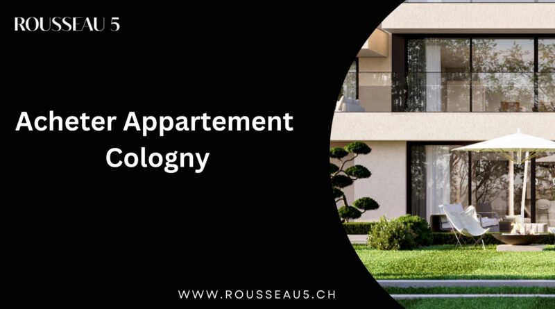 acheter appartement cologny